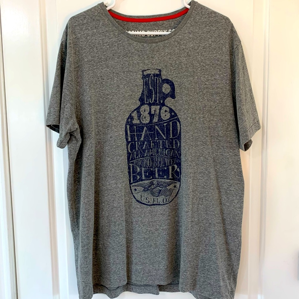 Mossimo Hand Crafted Beer Men’s Short Sleeve T-Shirt